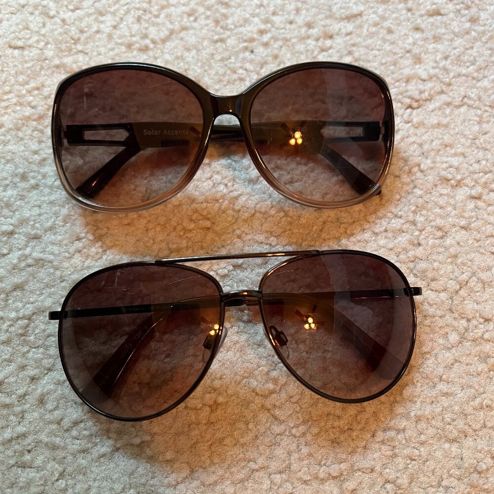 Pair of Brown Sunglasses